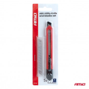 Nuga universaalne ABS 80x9x0,4mm+terade koplekt 1+5 Amio