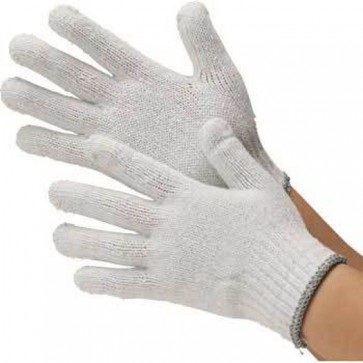 Töökindad valged kootud