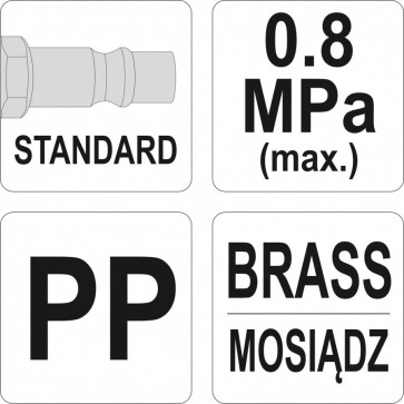 Suruõhu püstol 1/4" 110mm YATO