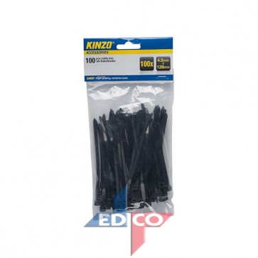 Sidumislintide komplekt 4,5x120mm mustad