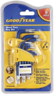 Torx võtmete komplekt, lühike