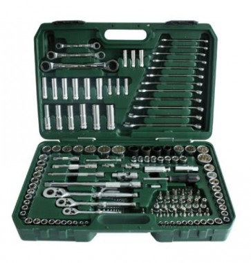 150-osaline 1/4” & 3/8” &1/2” padrunvõtmete komplekt