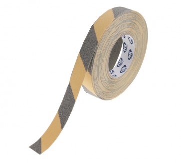 Libisemisvastane teip must/kollane 25mmx18m