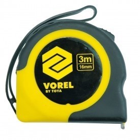 Mõõdulint 3m 16mm plast - kumm TOYA
