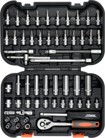 Padrunite-otsikute komplekt 1/4" 56-osa