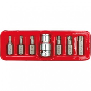 Otsikute komplekt TORX (6- tähik)  7-osa TOYA