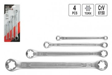 Torx silmusvõtmed E6xE8, E10xE12, E14xE18, E20xE24, CrV 6140