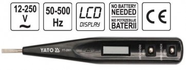 Vahelduvvoolu tester 12-250V (50-500Hz), LCD näiduga