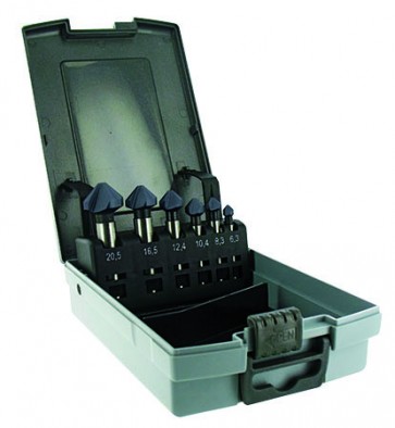 Süvistite komplekt 6 tk, FNH06. 90⁰, ØD=6,3-20,5 mm, HSS-E5, TiAlN