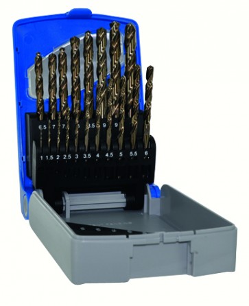 Metallipuuride komplekt E TC, HSCOB Ø1-10 mm, 19 puuri