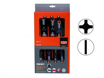 Kruvikeerajate kmpl TEKNO+ PH0/1/2 ja SL3/4/5,5/6,5 7 osa 1000V VDE