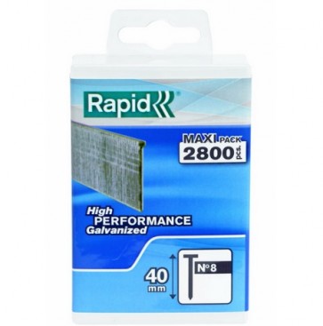 Naelad 8/40mm RAPID 2800 tk plastkarbis