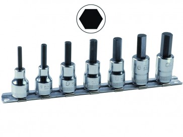 Kuuskant padrunotsakute 7409MR kmpl 3-10mm 3/8" 7 osa