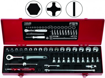 Padrunite kmpl 7429JDE 6-22mm 3/8" 33 osa