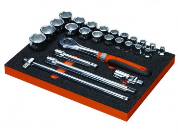 Kuuskant padrunvõtmete komplekt, 26 tk.