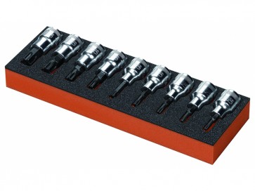Padrunotsakute komplekt, TORX, 1/2", 9 tk.