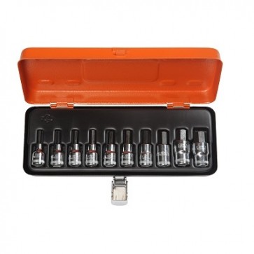 Padrunvõtmete komp. kuuskant, 10 osa 1/2"