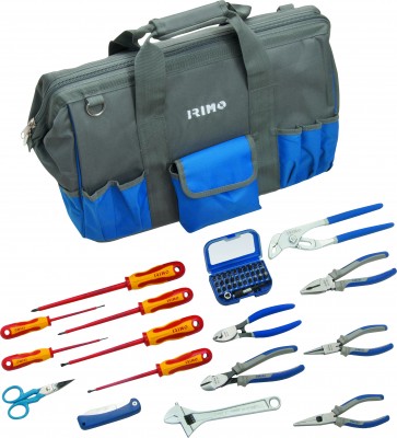 Elektriku tööriistade kmpl 46 osa tööriistakotis Irimo