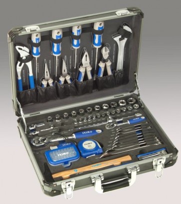 Tööriistade kmpl 90 osa alumiiniumist kohvris Irimo