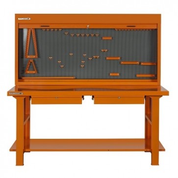 Töölaud 150cm koos tööriistakapi ja konksudega (lukustatav)