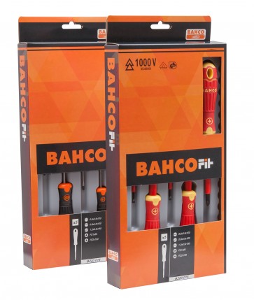 Elektriku kruvikeerajate kmpl 7 osa BahcoFit PH1/2+lapikud SL3/4/5,5 + tester1000V VDE