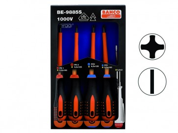 Kruvikeerajate kmpl Combi 5 osa (tester,5/PH1,6/PH2,5/PZ1,6/PZ2) 1000V VDE ERGO™