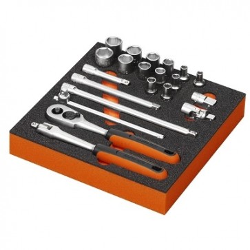 Padrunvõtmete komplekt SBS60/T4/21, 1/4", 21 OSA