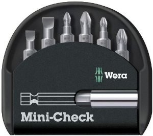Bits f. slotted/PH/PZ screws + Bitholder Mini-Check