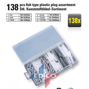 Plastik tüüblite komplekt 138tk