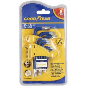 Torx võtmete komplekt, lühike