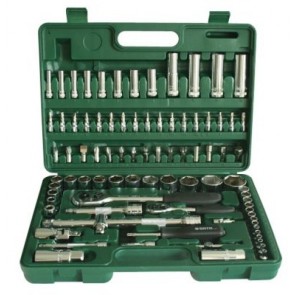 86-osaline 1/4” & 1/2” padrunvõtmete komplekt