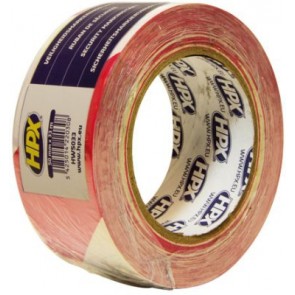 Ohutusteip punane/valge 50mmx33m