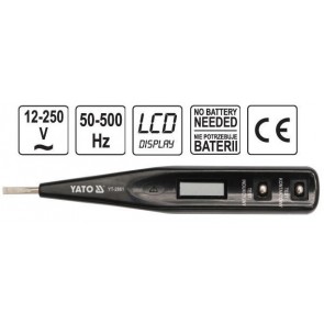 Vahelduvvoolu tester 12-250V (50-500Hz), LCD näiduga