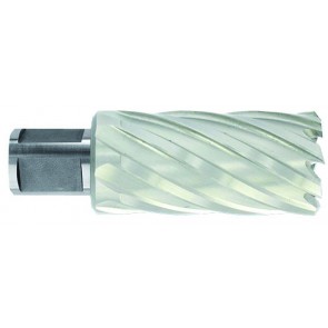 Kroonpuur Ø24X80X50 mm, HSS, pikk seeria. Kinnitus Ø19 mm, Weldon. Haljas