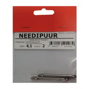 Needipuur HSS Split point 4.1mm, 2tk (blister)