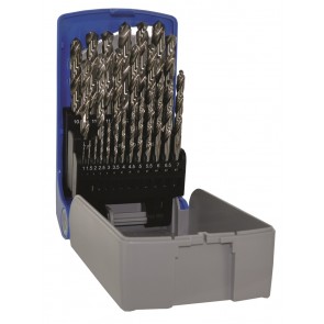 Metallipuuride komplekt G HSS Ø1-13 mm, 25 puuri, üleni lihvitud