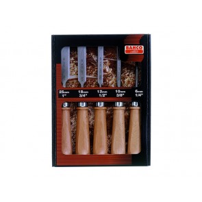 Peitlite kmpl puidust käepidemega 5 osa 6,10,12,18,25mm