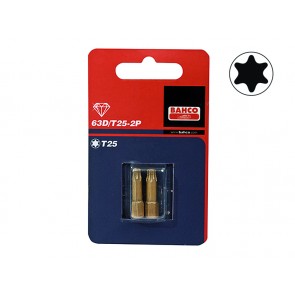 Otsakud Diamond Torsion T15 25mm 2tk