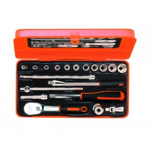 Kuuskant padrunite kmpl tollmõõdus 5/32"-9/16" 19 osa 1/4" metallist karbis