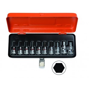 Kuuskantvõtmete kmpl 10 osa 5-19mm 1/2"