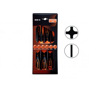 Screwdriver set 6pcs PZ1-2,PH1-2, 3-4mm