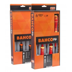 Elektriku kruvikeerajate kmpl 7 osa BahcoFit PH1/2+lapikud SL3/4/5,5 + tester1000V VDE