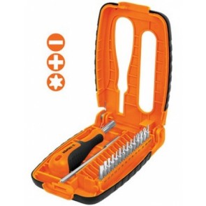 Täppiskruvikeeraja kmpl 16 osa (SL,PH,TORX) 14208