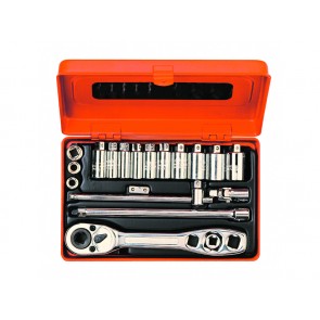 Külmutusseadmete padrunite kmpl 3,4-10mm 1/4" metallist karbis