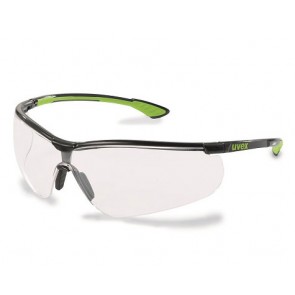 Safety glasses Uvex Sportstyle supervision extreme, clear, black/green RT