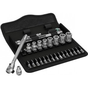 28 piece Ratchet Set with switch Lever metric 8100 SA 8 Zyklop Metal-Knarrensatz, Umschalthebel, 1/4"-Antrieb, metrisch