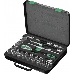 25pcs Ratchet Set with switch Lever imperial 8100 SC 11 Zyklop Metal-Knarrensatz, Umschalthebel, 1/2"-Antrieb, zöllig