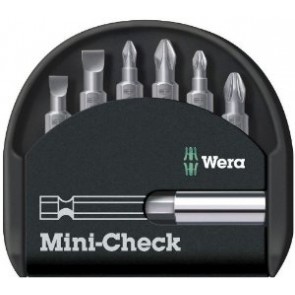 Bits f. slotted/PH/PZ screws + Bitholder Mini-Check