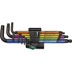 Long arm hex key set 950 SPKL/9 SM N Multicolour Winkelschlüsselsatz, metrisch, BlackLaser