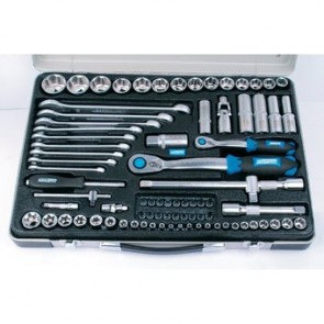 Padrunvõtmete komplekt 1/2", 82 osaline, metallkohvris